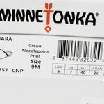 Minnetonka SAMARA Frayed Fabric Slide Sandal Cream Tribal Aztec Size 9 M NIB!! Photo 2