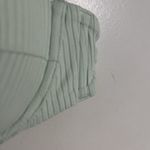 Madewell  Women's Ribbed Balconette Bikini Top In Iced Mint Size Large Photo 3