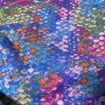 Black Label Saks Fifth Avenue Multicolor Snakeskin Print Ruched Top Photo 9