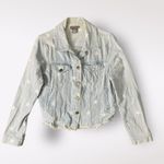 Sans Souci  Star‎ embroidered Denim Jacket Size L Photo 0