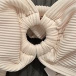 House of Harlow 1960 ribbed Cream 3 piece bikini Set Size L Photo 1
