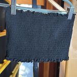 Pink Melo  Black Smocked Tube Top Size Small Photo 5