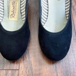 vintage • 1950s black suede pumps babydoll pinup heels retro rockabilly Size 5 Photo 3