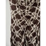 Trina Turk Women's Brown Patterned Silk Jersey Shift Dress Size 2 Business Photo 3