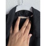 Soft Surroundings  Linen Outer Banks Black Long Sleeve Button Down Shirt Size M Photo 5