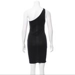 Alice + Olivia One Shoulder Mini Dress Black Small Photo 1
