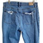 Abercrombie & Fitch  Mom Jean Distressed Dark Wash Size 31/12R Photo 5