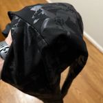 Soft Surroundings  Leggings Black with Shimmery Print Twilight Floral Photo 5