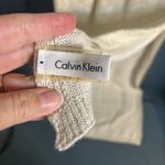 Calvin Klein  Winter Cream & Gold Scarf | One Size Photo 4