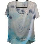 Marika cycle house workout tie die tee women's medium light blue Photo 0