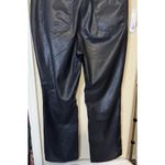 Judy Blue  Jeans Womens 14W Black Straight Faux Leather High Rise Stretch Pants Photo 6