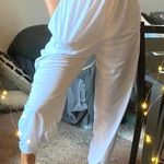 NWOT White Sweatpants Size XL Photo 0