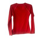 Nike  Pro Women's Small‎ Coral Red Orange Long Sleeve Performance Thermal Top Photo 5