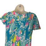 Lilly Pulitzer  Womens V-Neck Short Sleeve Printed Dress Size S lightweight small Photo 8