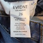 Evidnt Los Angeles Size 26 Malibu Flair Raw Cut Hem Blue Denim Cropped Jeans Photo 6