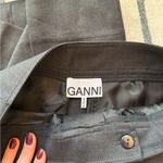Ganni Charcoal Gray Wide Leg Cargo Trousers Photo 2