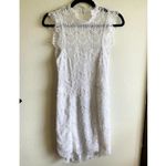 Free People NWT  White Lace Detail Open Back High Neck Mini Shift Dress - XS Photo 2