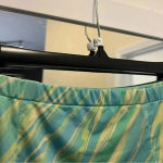 621 Daze Dayz Lime Juice Swirl Print Mini Skirt Green Blue Size Medium Photo 3