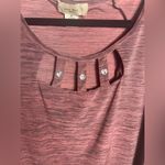 Diana Belle Woman’s Plus Size 3X Pink/Black Rhinestone Decorative Cutout Blouse Pink Photo 1