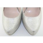 BCBGeneration BCBG Parade Silver Woven Fabric 5'' Classic Pumps Photo 6