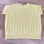 Vintage short sleeve sweater sunshine yellow Size undefined Photo 4
