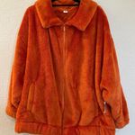 Old Navy NWT  Burnt Orange Cozy Teddy Sherpa Zip Lounge Jacket Photo 1