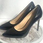 Pour La Victoire  Cennasp Pumps Black Suede Patent Heels 8M Box & Dust Bag Photo 0