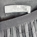 Paul Smith Black Pleated Chiffon Circle Print Midi Skirt Size 42 Photo 6