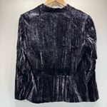 Lucky Brand Velvet Black Purple & Red Flowers Blazer Jacket Shimmery Whimsigoth Photo 6