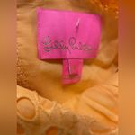 Lilly Pulitzer Kay Babydoll EYELET Dress Cantaloupe Oversize Pinwheel Sz 6 Photo 8