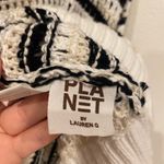 Planet by Lauren G Pima Cotton Pot Holder Boatneck Sweater One Size EUC White Photo 3