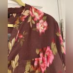 Torrid NWT Emma Babydoll Tunic Blair Floral Burgundy Pink Long Sleeve Top Size L Photo 8