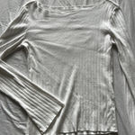 Brandy Melville Pointelle Boat Neck Top Photo 0