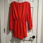 Cupcakes and Cashmere  Orange Long Sleeve Romper Size Small Photo 6