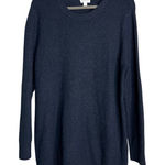 Market & Spruce  Waffle Knit Longline Sweater Women's‎ Plus 2X Navy Blue NWOT Photo 0
