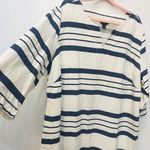 ELLOS blue & white stripe nautical plus size tunic dress sz 18 Photo 2