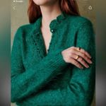 Sézane NWT La Maille Sezane Angelita in Emerald Green Mohair Knit Sweater Dress M Photo 1