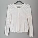 Barefoot Dreams  CozyChic Ultra Lite Ribbed Knit Cardigan Sweater Pearl White S Photo 1