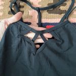 Natalie Dancewear strappy black cami leotard with cutout neckline Large Photo 3