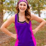 NWT Crowned Athletics Frozen Fever Solstice Sister Flow Tank Top XS Pink Photo 0