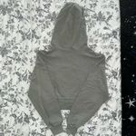 Garage Sage Green Cropped Hoodie Photo 2