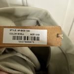 SKIMS  Faux Leather Biker Shorts Pull On Short Shell Beige Size XXS NEW Photo 4