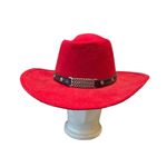Vintage Little Joe Wool Cowboy Hat Red Made in‎ USA WPL 5923 Size Medium Photo 0