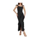 Grace Karin  Black High Low Dress with Ruffles Photo 4