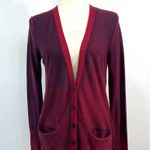 Anthropologie Coincidence & Chance Red/Bordeaux Cardigan Size M Photo 1
