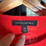 Banana Republic Linen Blend Hot Red Sweater Size XS Oversized Photo 1