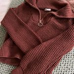 SO Red Quarter Zip Sweater Photo 0