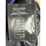 Bernardo Long Quilted Blue Wave Mixed Media EcoPlume™ Hooded Vest Sz S NEW Photo 4