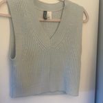 H&M Light Blue Knit Sweater Vest Photo 2
