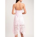NWT Lulus One Wish Light Blush Pink Lace Sleeveless Midi Dress MEDIUM Photo 3